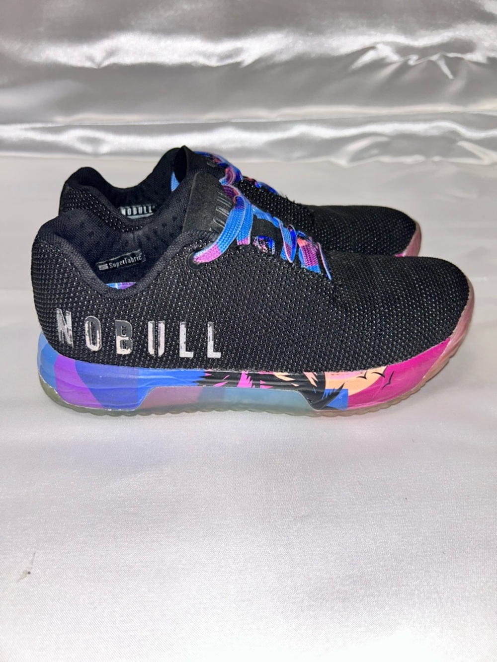 NOBULL Super Fabric Midnight Palm Low Top Gym Sneakers | US M5.5/W7 EU38 UK4.5